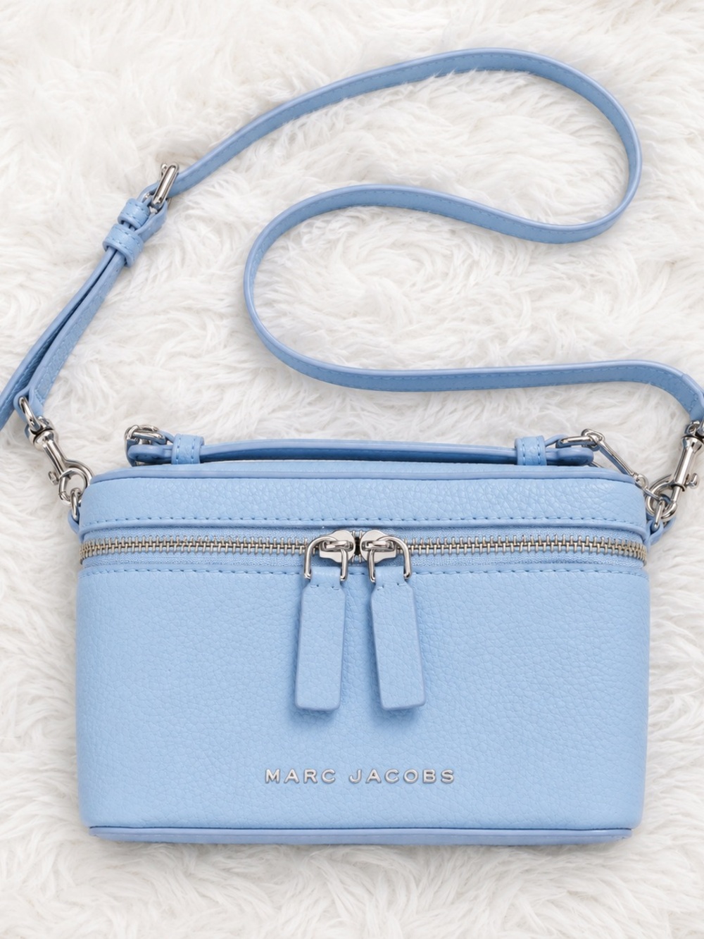 Marc Jacobs Light Blue Leather Crossbody Bag